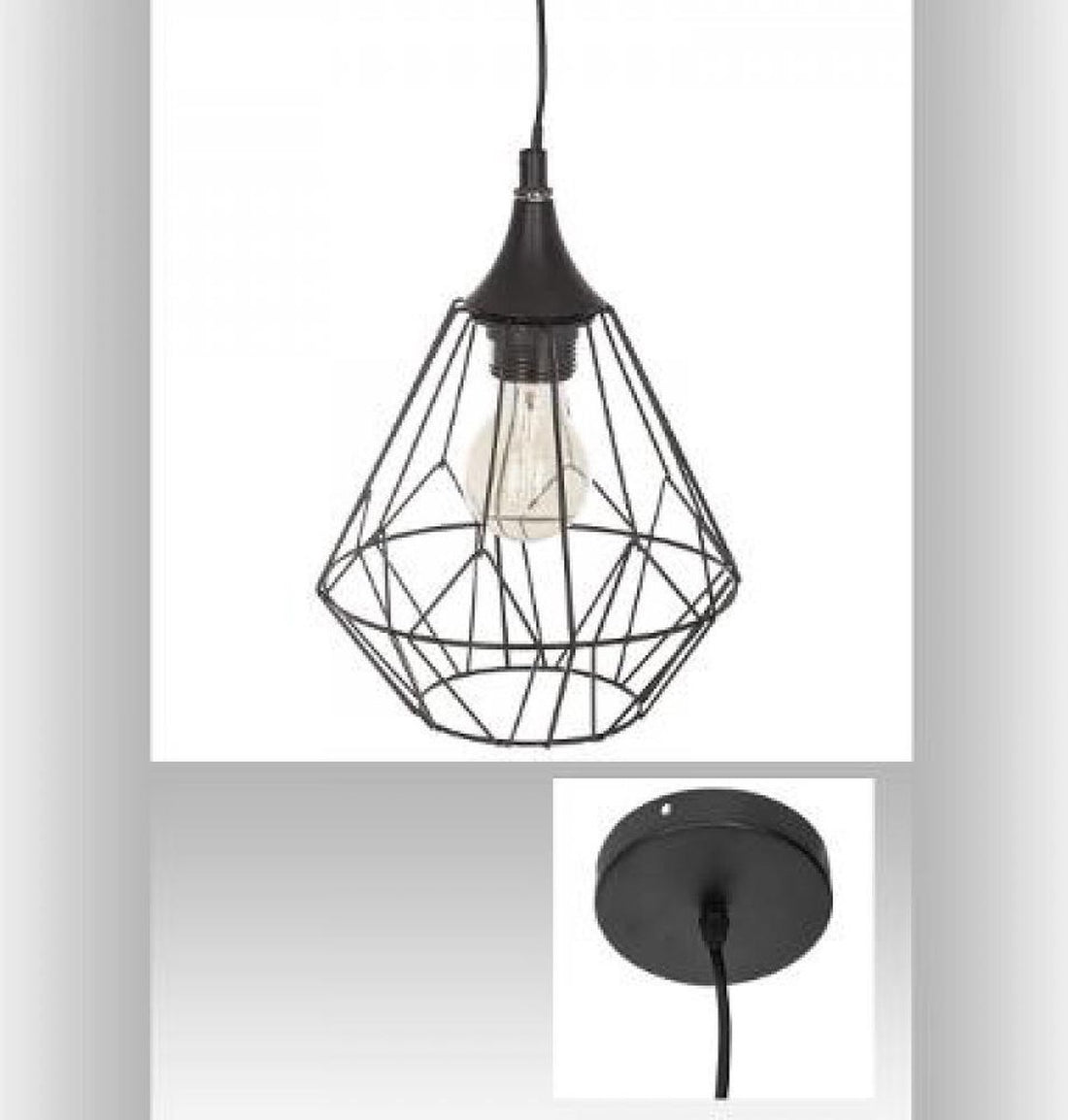 Atmosphera Plafondlamp - ˜ 19 x 24 cm - 40 W - Zwart