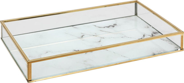 Rosio Lot de 2 coupelles en céramique - Effet marbré - Blanc