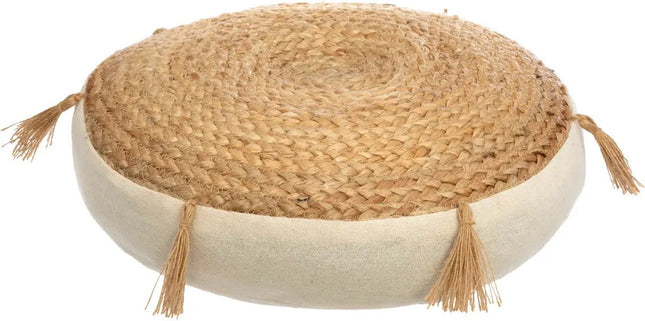 Coussin de sol Rituals - beige - jute/coton - 38 x 8 cm