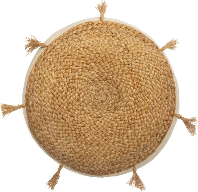Coussin de sol Rituals - beige - jute/coton - 38 x 8 cm