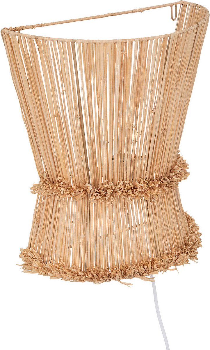 Wall lamp Loa Ø30cm - Raffia - Natural