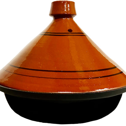 Tajine à induction en terre cuite et aluminium moulé