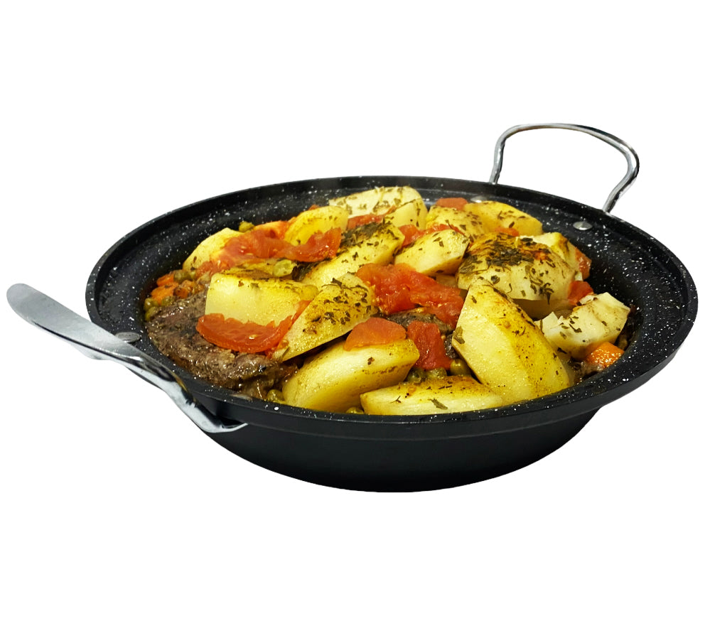 Tajine aardewerk en gegoten Aluminium inductie| Handvaten| Geschikt voor 4-8 personen -  Alle warmtebronnen| Ø 30cm