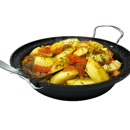 Tajine en fonte d'aluminium compatible induction | Poignées | Convient pour 4-8 personnes - Tous feux | Ø 30cm