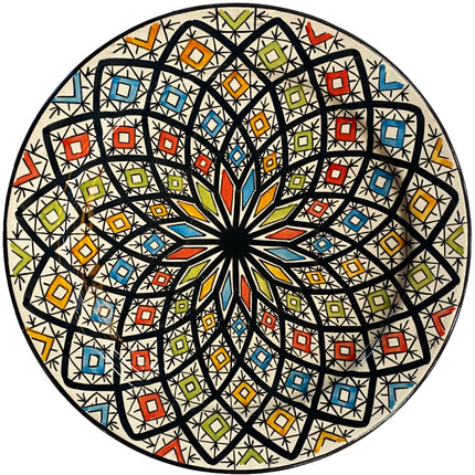 Plat marocain en céramique Ø35