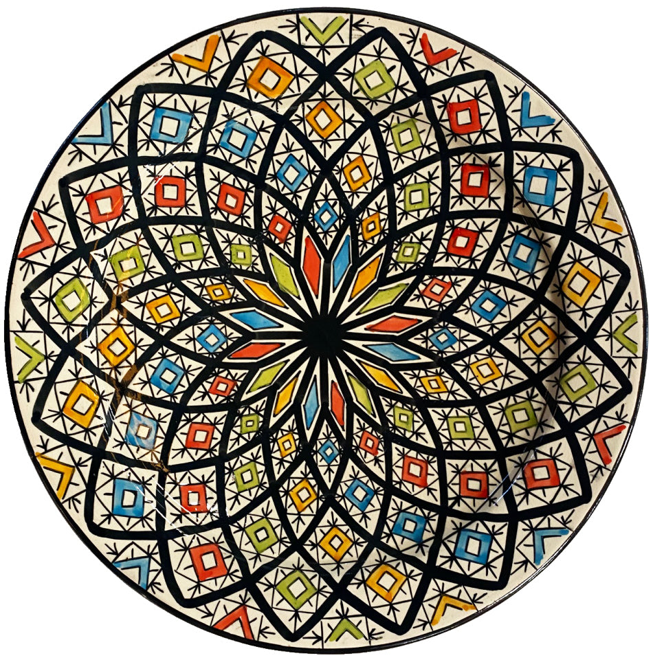 Moroccan pottery bowl Ø35