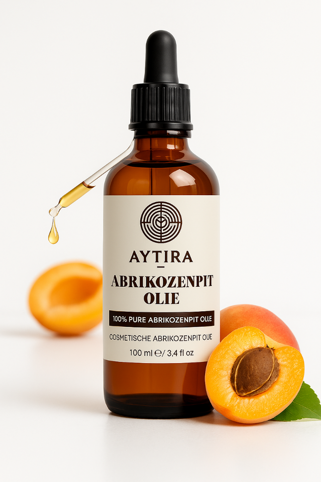 Aytira Huile de Noyau d'Abricot 100 ml – Huile Cosmétique 100% Pure – Pour le Visage, la Peau & les Soins Bébé