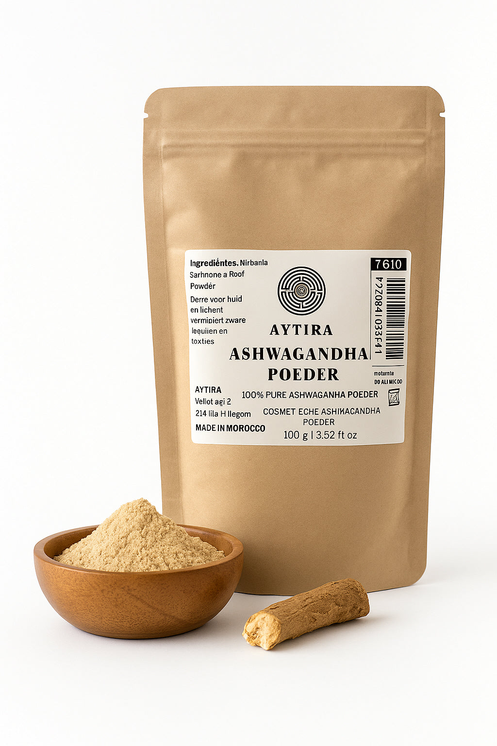 AYTiRA Ashwagandha Powder – 100% Pure – Natural Detox for Skin & Body – 100 g