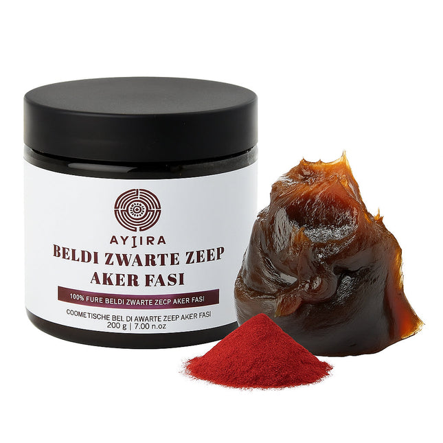 Aytira Beldi Savon Noir Aker Fasi – Savon de Hammam 100% Naturel – 200g