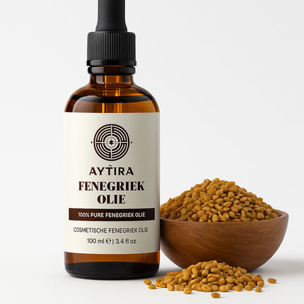 AYTiRA Huile de Fenugrec 100 ml – Huile Cosmétique 100% Pure – Pour le Volume des Cheveux, les Soins de la Peau & le Massage