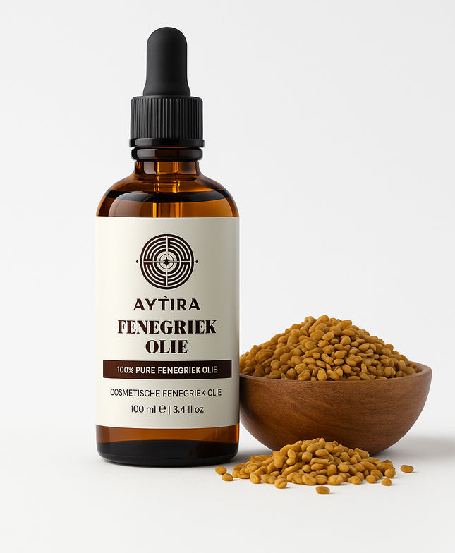 AYTiRA Huile de Fenugrec 100 ml – Huile Cosmétique 100% Pure – Pour le Volume des Cheveux, les Soins de la Peau & le Massage
