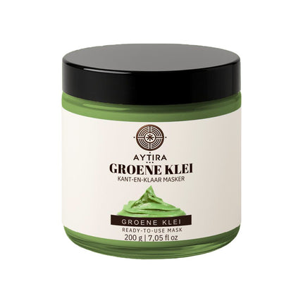 AYTiRA Masque Visage à l'Argile Verte Prêt à l'Emploi – 200 g – Argile Purifiante 100% Naturelle – Prêt à l'Usage Direct