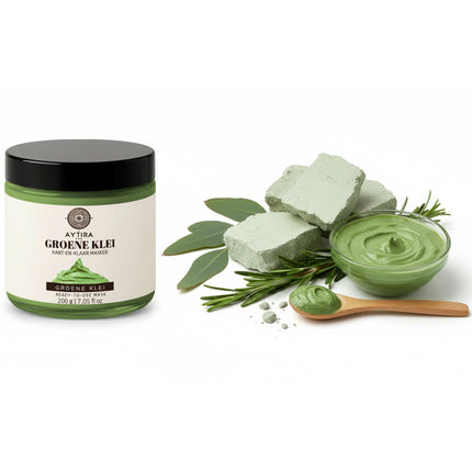 AYTiRA Masque Visage à l'Argile Verte Prêt à l'Emploi – 200 g – Argile Purifiante 100% Naturelle – Prêt à l'Usage Direct
