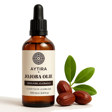 Huile de Jojoba 100% Pure Aytira – Huile Cosmétique Pressée à Froid pour Peau, Cheveux et Barbe