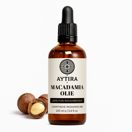 Aytira Huile de Macadamia 100 ml – Huile Cosmétique 100% Pure – Pour la Peau, les Cheveux & le Massage