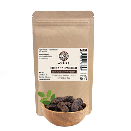 Aytira Shikakai 100 % Pur – Shampoing & Après-shampoing Ayurvédique Naturel – 100g – Poudre Capillaire Cosmétique d’Inde