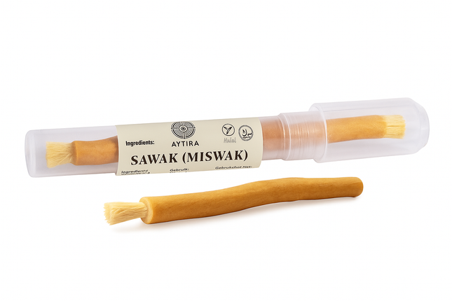 Aytira Bâton de Siwak Naturel – Brosse à dents 100% naturelle (miswak) issue de l'arbre Salvadora Persica