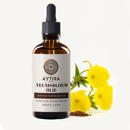 AYTiRA Huile d'onagre 100 ml – Huile Cosmétique 100% Pure Pressée à Froid – Pour la Peau et les Cheveux