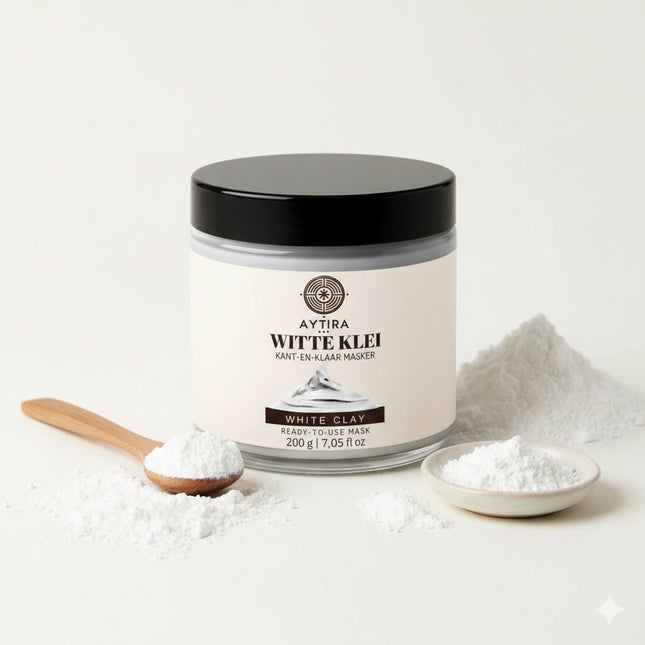 AYTiRA Argile Blanche – Masque Visage Prêt à l'Emploi – 200 g – Argile Kaolin Purifiante & Apaisante