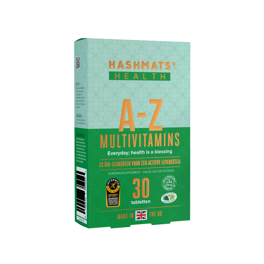 Halal zertifizierte A-Z Multivitamine 30 - mit 33 Bio-Elementen von HASHMATS®