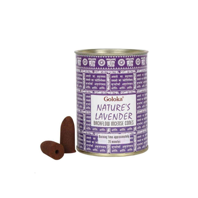 Bâtonnets d'encens à refoulement Goloka Lavande