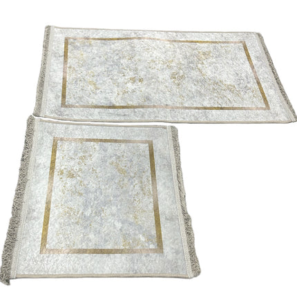 2 Tapis de Douche Luxe – Tapis de Bain - Antidérapant - Tapis de Sol - Absorbant et Lavable
