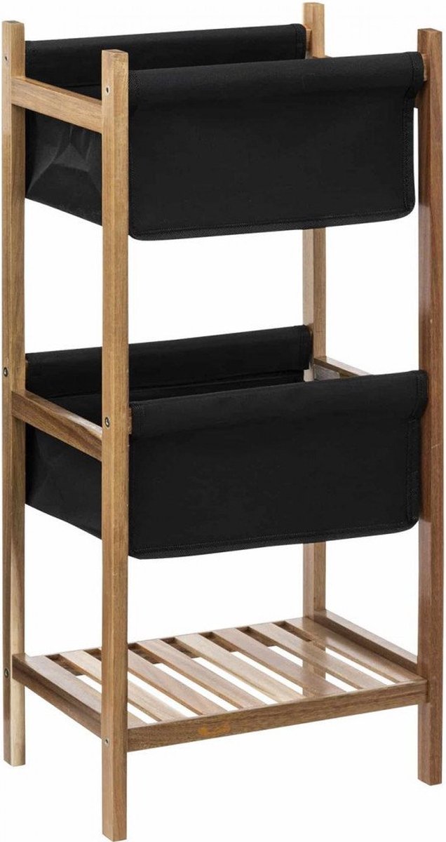 Badkamermeubel Blackacia - Zwart - Afneembare hoes - H73,2 CM