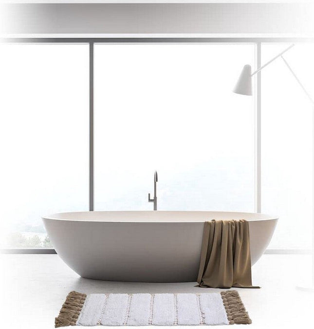 Tapis de bain 5five Pompon Coton Marron (50 x 75 cm)