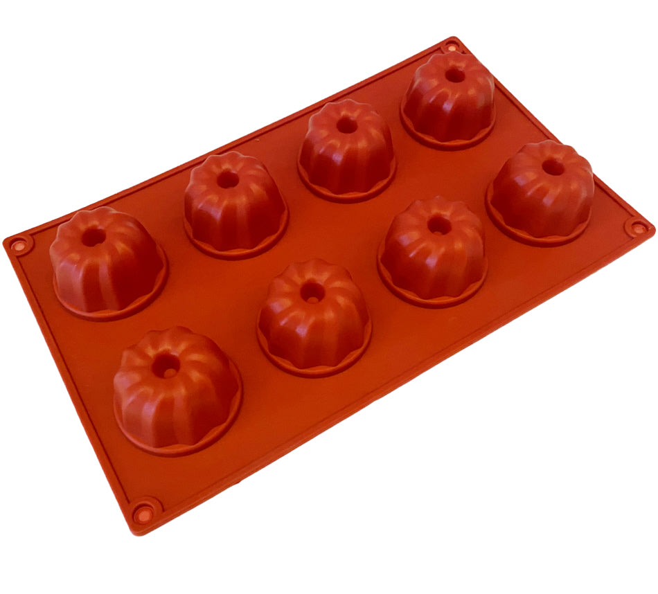 Silicone Mini Bundt Cake Pan 8 molds