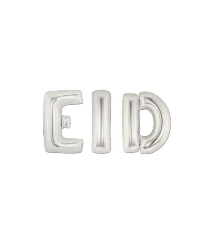 BALLONBUCHSTABEN EID SILBER