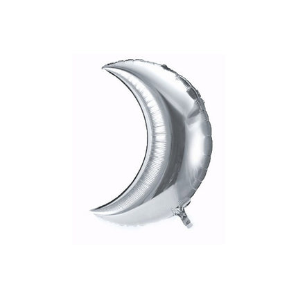Lune Ballon Argent Petit (3 pièces)
