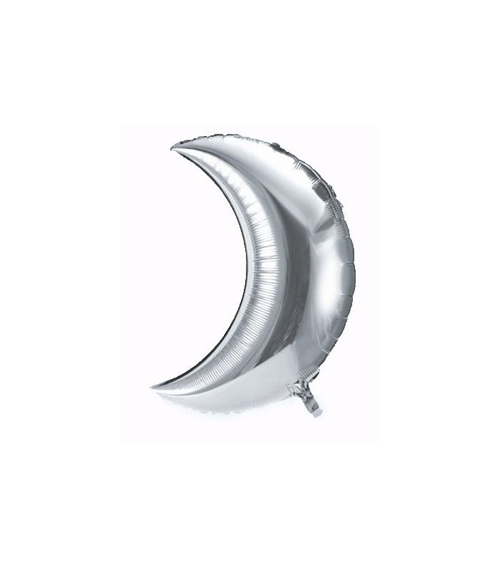 Mondballon Silber Klein (3 Stück)