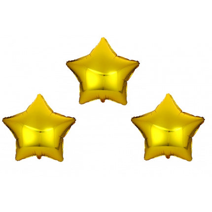 Ballon Étoile Or petite (3 pièces)