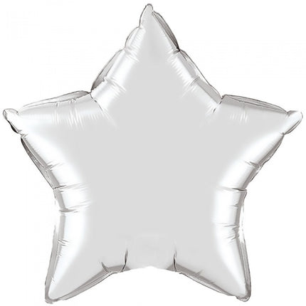 Ballon Étoile Argent Petite (3 pièces)