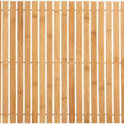 Tapis de bain en bambou à lattes | Tapis de bain en bambou naturel 60 x 40 cm