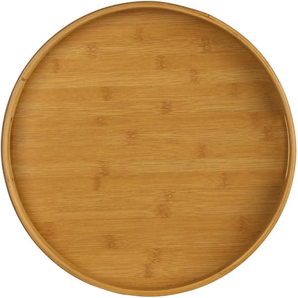 Plateau en bambou rond avec poignées diamètre 40 cm