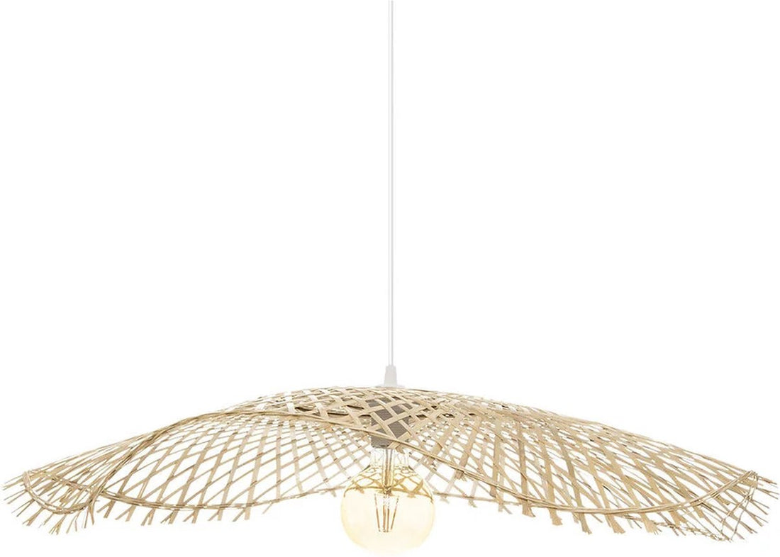 Bambus-Hängelampe - Atmosphera - Natur Hell - Halogen und LED