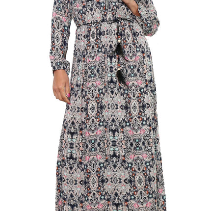 Robe longue imprimée