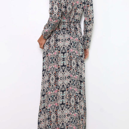 Robe longue imprimée