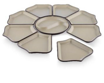 Ensemble de service 9 pièces - Mélaminé - 66 cm