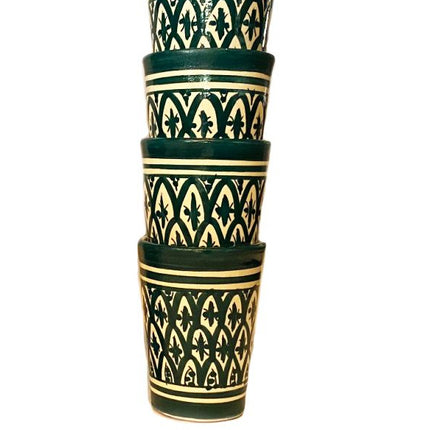 Tasses en poterie marocaine Safi