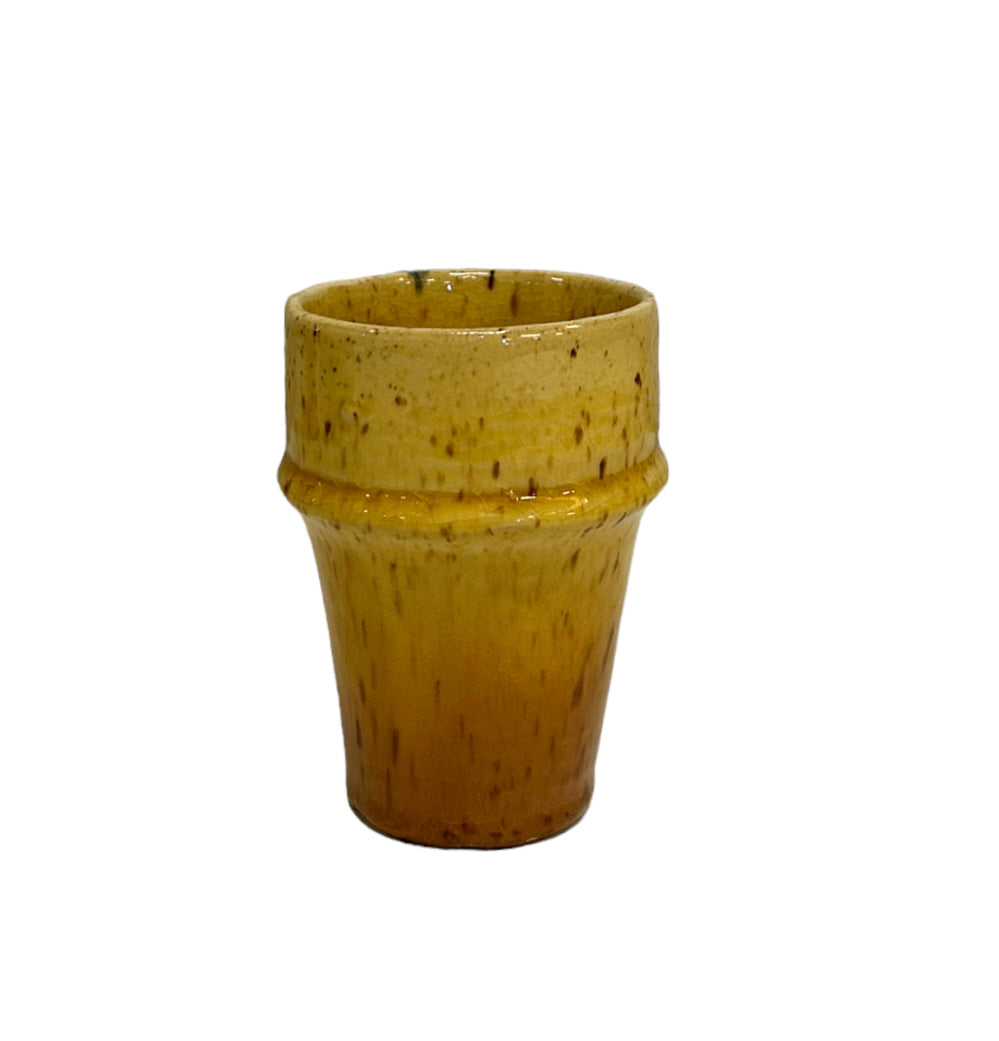 Marokkanische Keramikbecher Sandfarbe 80 ml