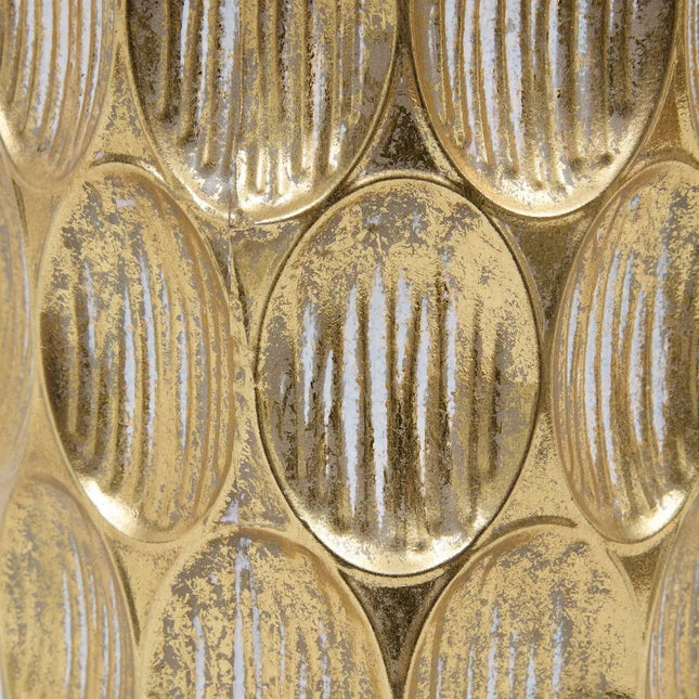 Vase Belli Atmosphera - Doré - Vase à fleurs en fonte H41 cm - Pot décoratif - Design nostalgique - Vase élégant - 1.1KG