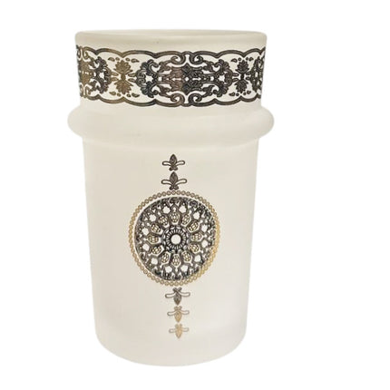 Verres à thé marocains Hakal Malaki – Design Argent – 9 cm – Lot de 12