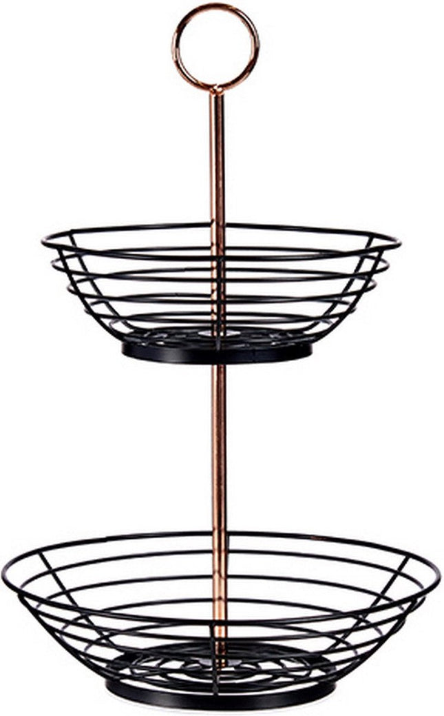 Coupe à fruits - Présentoir à 2 étages – Corbeille à fruits en métal