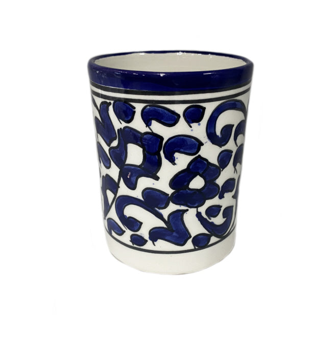 Marokkanische blaue Keramikbecher