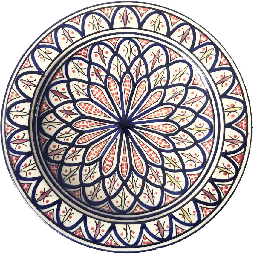 Marokkanische Schale Handgefertigt 35 cm