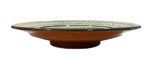 Plat marocain à motifs floraux