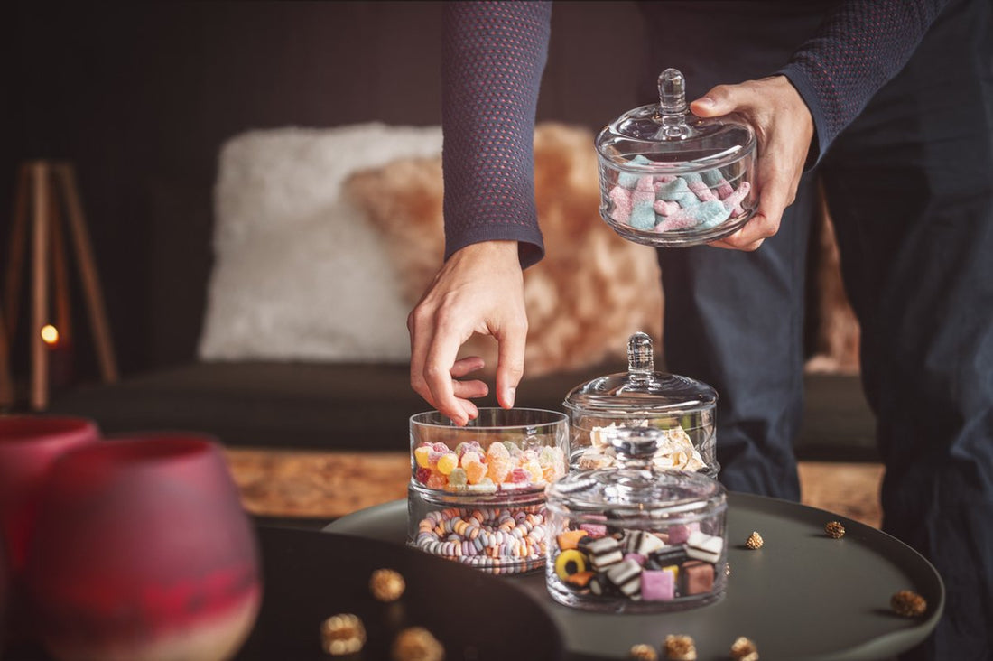 Cosy & Trendy Candy Jar - Glass - Ø 12 cm x 22.4 cm - 3-Tier