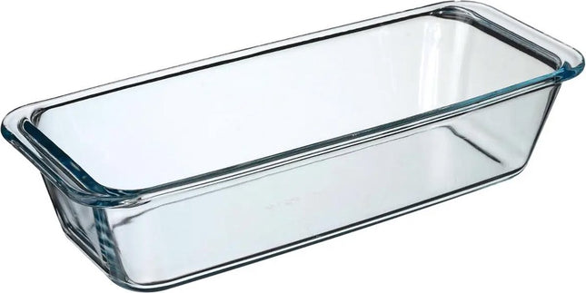 Moule à gâteau Borcam - plat de cuisson en verre transparent 31 x 12 cm